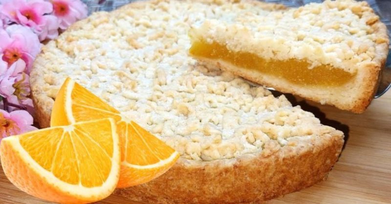 Апельсиновый пирог. Хрустящее тесто и свежесть апельсиновой мякоти обязательно привлекут вас своим ярким и насыщенным вкусом.