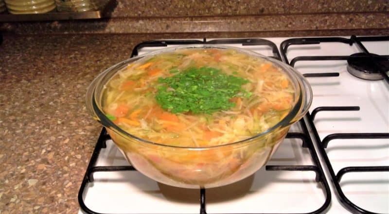 Диетический овощной суп